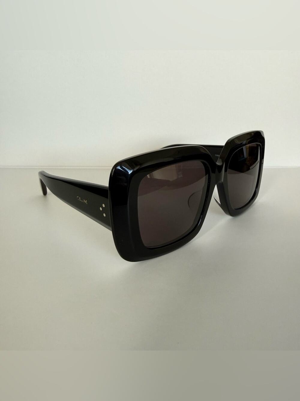 NEW!!! Celine women black oversized sunglasses CL40263F 01A